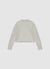 Pull boxy à col rond uni