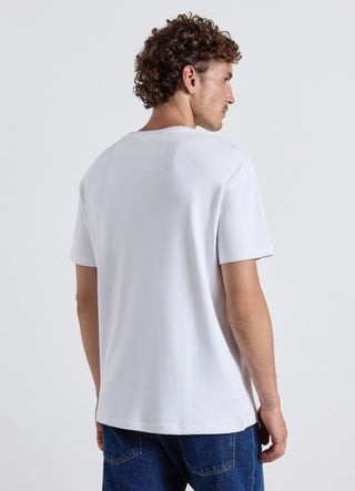 Plain-colour crew neck T-shirt