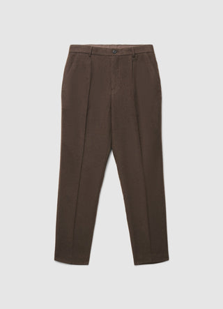 Pantaloni chino effetto lana