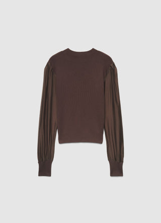 T-shirt con maniche lunghe in bitessuto