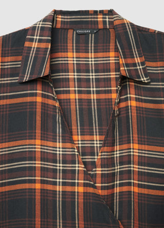 Camicia a portafoglio tartan