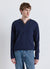 Plain coloured waffle fabric crew neck T-shirt