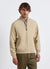 Bomber in simil camoscio con zip