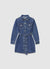 Abito chemisier in denim con cintura