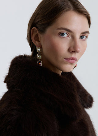 Orecchini pendenti con strass