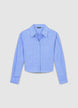 Camicia crop tasche a righe - XS