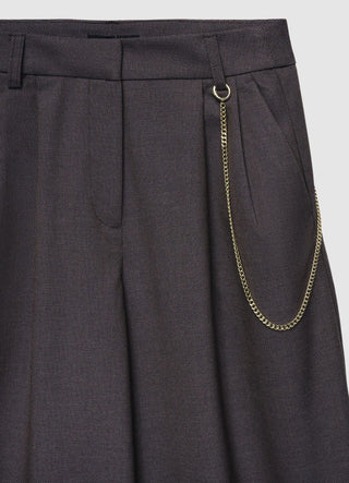 Pantaloni ampi con catena