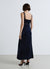 Langes Slipdress-Kleid mit Spitzen-Trägern