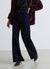 Jeans wide leg con fantasia floreale