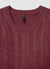 Body in maglia a trecce con maniche lunghe