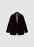 Single-breasted velvet jacket