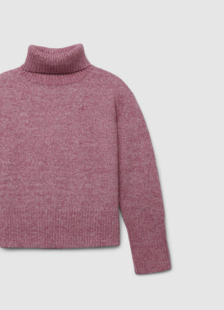 Rollkragenpullover mit englischer Rippung