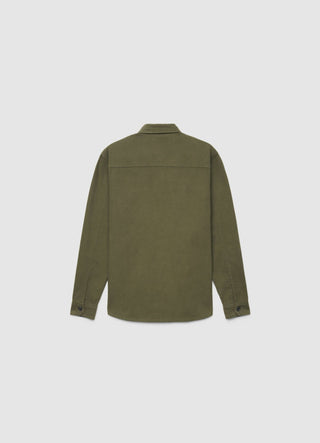 Camicia worker a tinta unita con tasche
