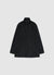 Padded duster coat with high collar