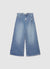 Wide-leg jeans with rips