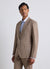 Single-breasted jacket with two plain-coloured buttons