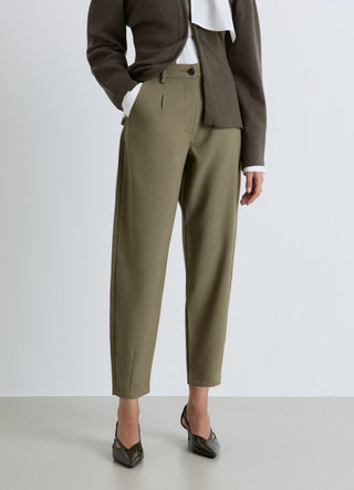 Solid colour balloon trousers