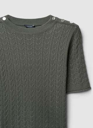 T-shirt maglia trecce