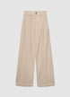 Uni-farbene Palazzo-Hosen - XS