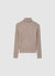 Rollkragenpullover mit Zopfmuster