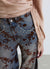 Jeans Barrel mit Blumenmuster