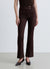 Pantaloni bootcut a vita alta con doppio bottone