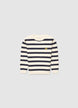 Gestreiftes Shirt mit Stickerei - 7-8
