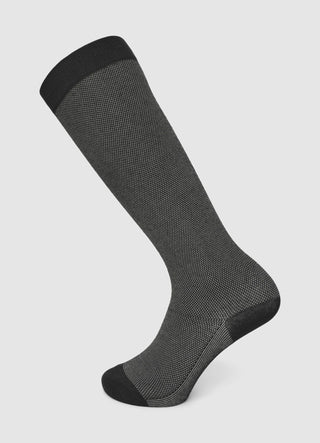 Solid-colour long knitted socks