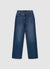Wide-leg jeans with asymmetric fly