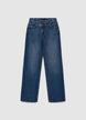 Jeans mit weitem Bein und asymmetrischem Verschluss - 36 EU