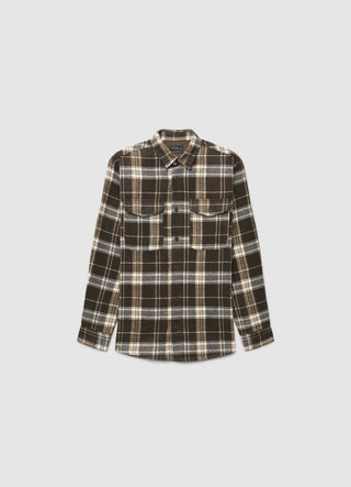 Chemise à carreaux avec poches appliquées