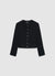 Veste courte sans col avec boutons