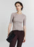 Ribbed knit T-shirt