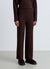 Soft solid-colour palazzo trousers