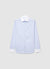 Camicia slim a righe con collo a contrasto