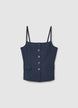 Waistcoat with thin straps - S