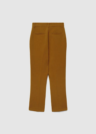 Slim fit straight trousers with crease