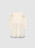 Vestito bimateriale con paillettes