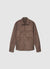Giubbotto overshirt simil camoscio con bottoni
