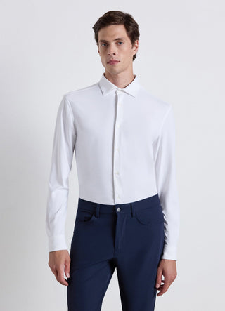 Camicia slim in jersey tecnico