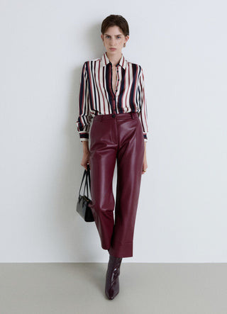 Striped shirt with classic collar