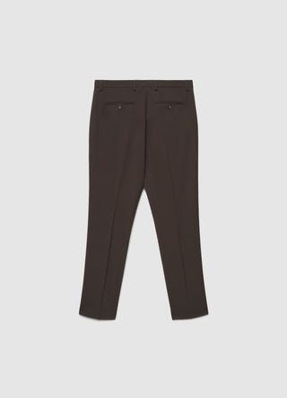 Pantalone sartoriale a tinta unita con piega