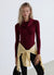 Sweter z odkrytymi ramionami w jednolitym kolorze
