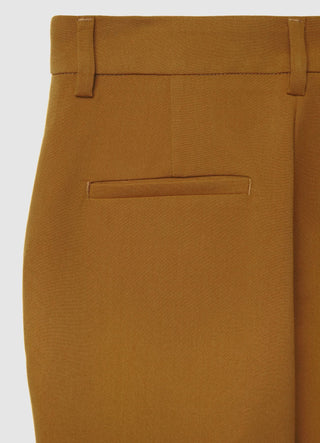 Slim fit straight trousers with crease