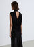Top lupetto con schiena scoperta drappeggiata