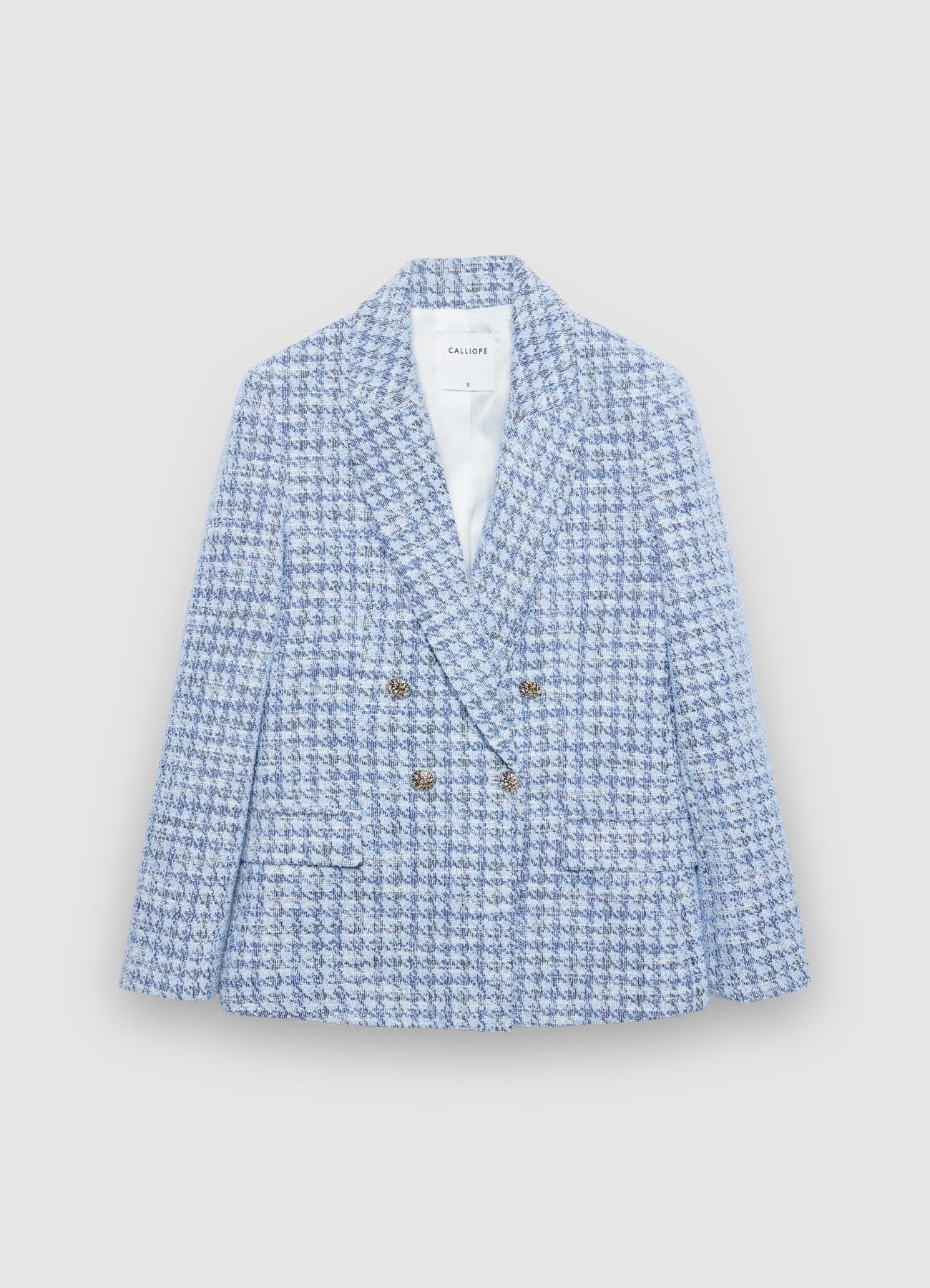 Double-breasted tweed jacket – Calliope