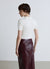 Short-sleeved polo shirt in knit fabric