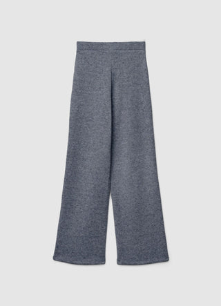 Soft solid-colour palazzo trousers