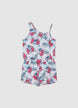 Tutina corta monospalla con stampa Stitch - 6-7