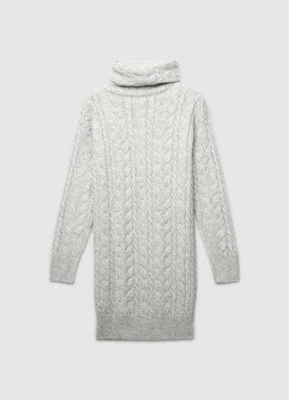 Rollkragenpullover mit Zopfmuster